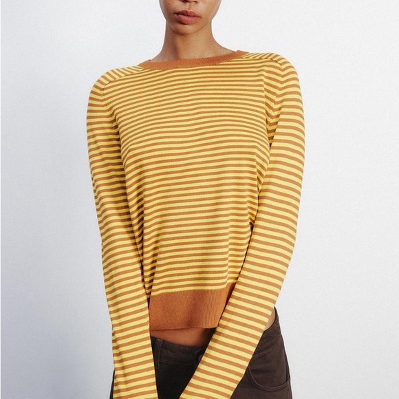 Zara Tan and Brown Women's Sweater - Picture 3 of 7